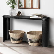 60 Thick Top Entryway Table, Curved Legs, Support The Installation Of Inward-facing Or Outward-facing For Sofas, Entryway
