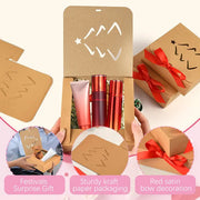 10 Pcs Christmas Gift Boxes With Lids And Red Ribbon Hollow Christmas Tree Beautiful Assorted Boxes Xmas Holiday Gift Wrap Boxes For Xmas Birthday Wedding Holiday Parties