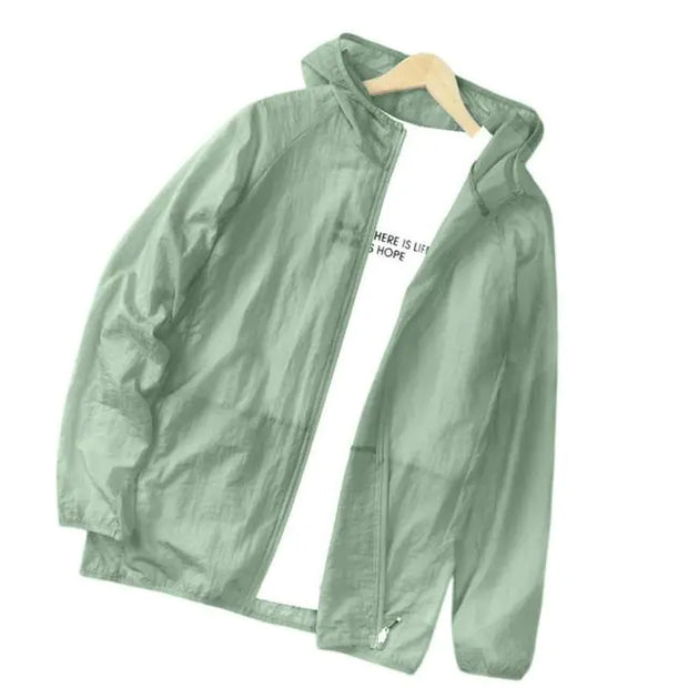 Water Resistant Hooded Sun Jacket for Summer Fishing