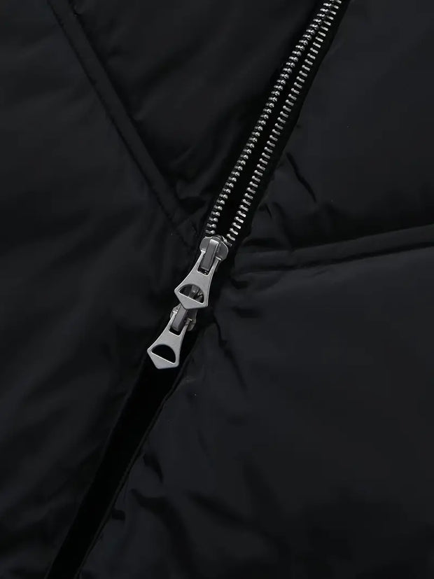 Women's Long Padded Hooded Overcoat for Outdoors