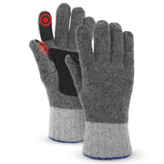 BERGWEISER Winter Warm Gloves Men Women Touch Screen Thermal Knit Wool Gloves with Fleece Lining for Outdoors DK Gry S/M