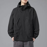 Men's Windproof Waterproof Hooded Jacket for Outdoors