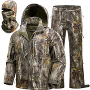 NEW VIEW Camo Hunting Clothes for Men Winter Warm Hunting Jacket and PantsFleece Lined Hunting Suit for Deer Duck Bow Hunts