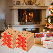 10 Pcs Christmas Gift Boxes With Lids And Red Ribbon Hollow Christmas Tree Beautiful Assorted Boxes Xmas Holiday Gift Wrap Boxes For Xmas Birthday Wedding Holiday Parties