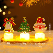 LED Electronic Candle Lights Christmas Trees Santa Claus Snowmen Creative Candles Small Night Lights Home Decorative Ornaments