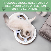 Cat Claw Scratch Pad Cat Round Cat Scratcher Cardboard Toys For Indoor Cats Cat Scratcher Toy Ball Track Cat Toys Cats Grinding Claw Protector For Couch Carpets Sofas