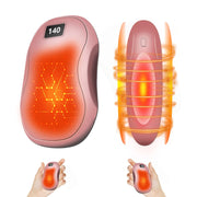 PlayHot Rechargeable Hand Warmers 2 Pack 12000mAh Portable Pocket Heater Long-Lasting Warmth for Outdoors Ideal for Hiking Skiing Winter Sports (Pink)