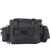 GGYCOB Sling Fishing Tackle Bag Outdoor Fishing Tackle Storage Pack Water-Resistant Fishing Waist Bag Cross Body Fly Fishing Sling Pack 1000D Nylon (black)