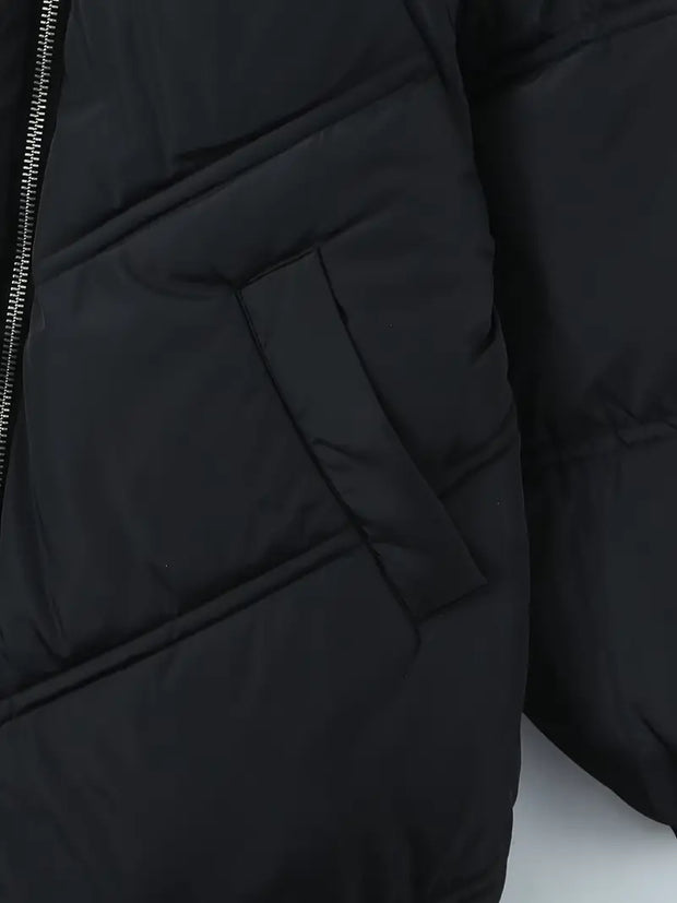 Women's Long Padded Hooded Overcoat for Outdoors