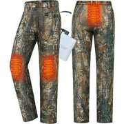 NEW VIEW Women Camo Heated Pants with 10000mAh Battery Pack Fleece Lined Insulated Hunting Pants for Cold Winter Outdoors