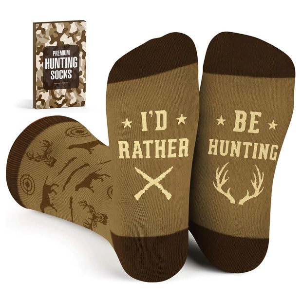 Hunting Gifts for Men Gifts for Hunters Hunting Accessories for Men - Hunting Gifts for Dad Husband Grandpa - Hunting Gear for Men Gifts for Hunters Men - Mens Novelty Socks Huntings Socks